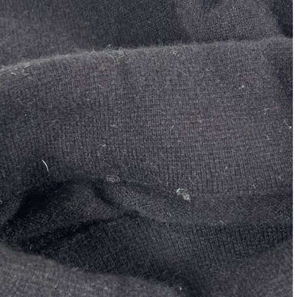 Talbots women’s medium Cashmere Black Long Sleeve Roll Turtleneck tunic Sweater - Picture 6 of 7